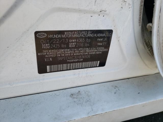 Photo 10 from auction – 2014 HYUNDAI SONATA SE with VIN 5NPEC4AC3EH836926