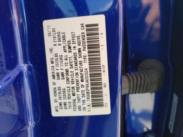 Photo 10 from auction – 2018 ACURA TLX TECH+A with VIN 19UUB2F68JA003504
