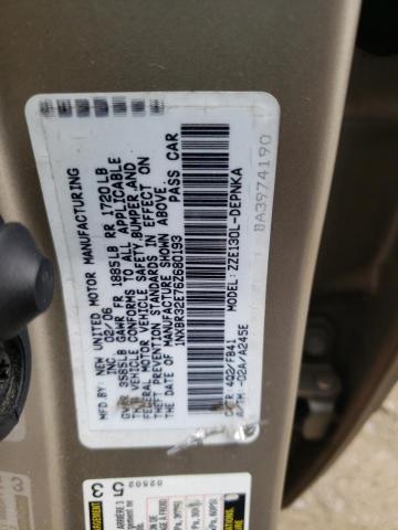 Photo 10 from auction – 2006 TOYOTA COROLLA CE with VIN 1NXBR32E76Z680193