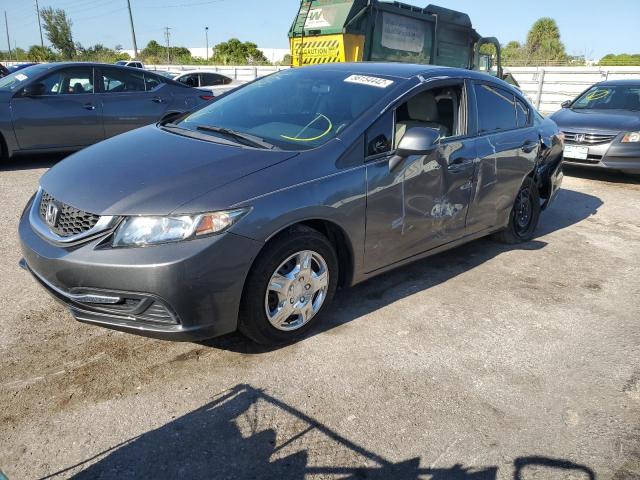 Photo 2 from auction – 2013 HONDA CIVIC LX with VIN 19XFB2F57DE067498