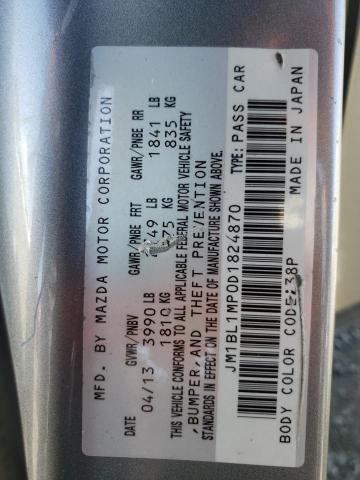 Photo 10 from auction – 2013 MAZDA 3 I with VIN JM1BL1MP0D1824870