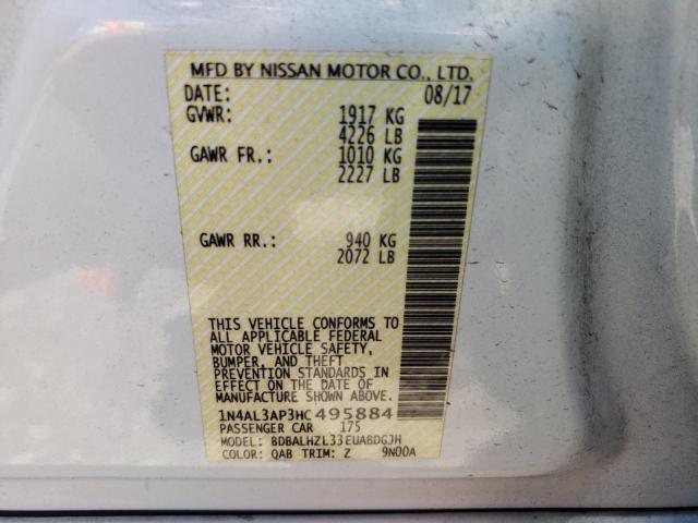 Photo 10 from auction – 2017 NISSAN ALTIMA 2.5 with VIN 1N4AL3AP3HC495884