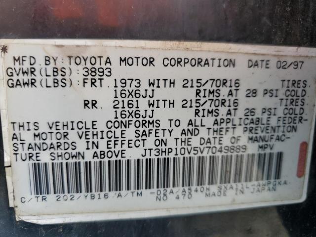 Photo 10 from auction – 1997 TOYOTA RAV4 with VIN JT3HP10V5V7049889