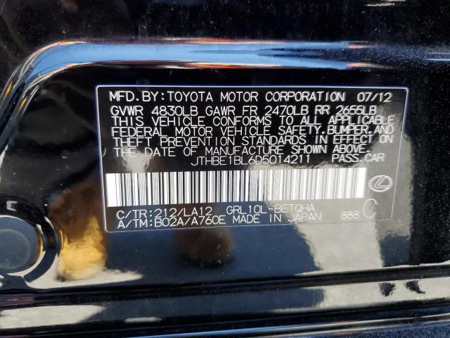 Foto 10 de la subasta – 2013 LEXUS GS 350 con VIN JTHBE1BL6D5014211