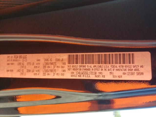 Photo 10 from auction – 2016 JEEP WRANGLER U with VIN 1C4BJWEG5GL172130