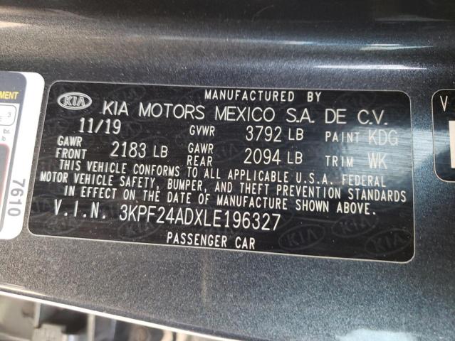 Photo 10 from auction – 2020 KIA FORTE FE with VIN 3KPF24ADXLE196327