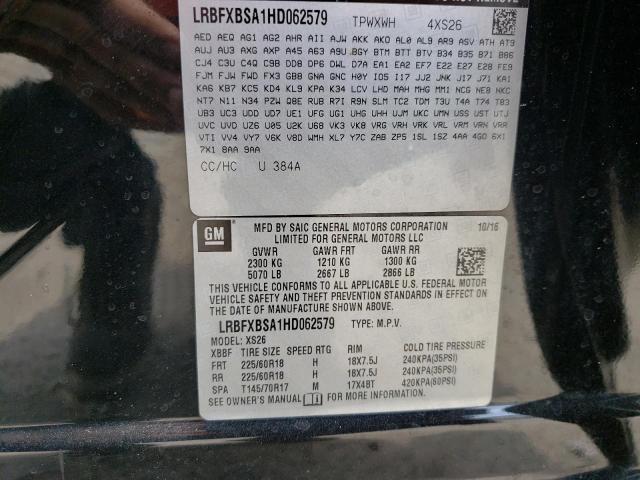 Photo 10 from auction – 2017 BUICK ENVISION E with VIN LRBFXBSA1HD062579
