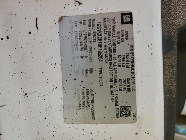 Photo 10 from auction – 2011 CHEVROLET 2500 HD with VIN 1GC1KXC81BF105204