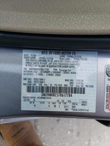 Photo 10 from auction – 2007 MERCURY MILAN PREM with VIN 3MEHM08Z57R617784