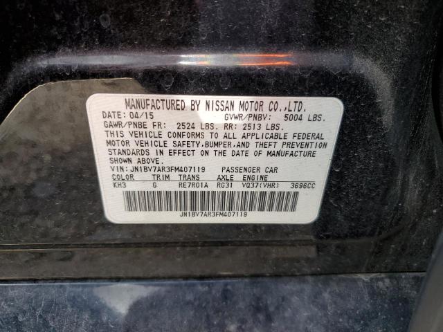 Photo 10 from auction – 2015 INFINITI Q50 BASE with VIN JN1BV7AR3FM407119