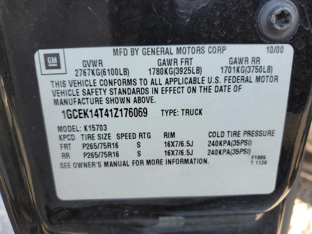 Photo 10 from auction – 2001 CHEVROLET SILVERADO with VIN 1GCEK14T41Z176069