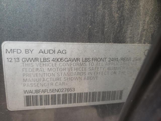 Photo 10 from auction – 2014 AUDI A4 PREMIUM with VIN WAUBFAFL5EN027653