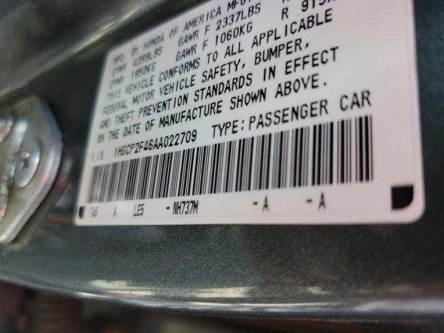Photo 10 from auction – 2010 HONDA ACCORD LXP with VIN 1HGCP2F46AA022709
