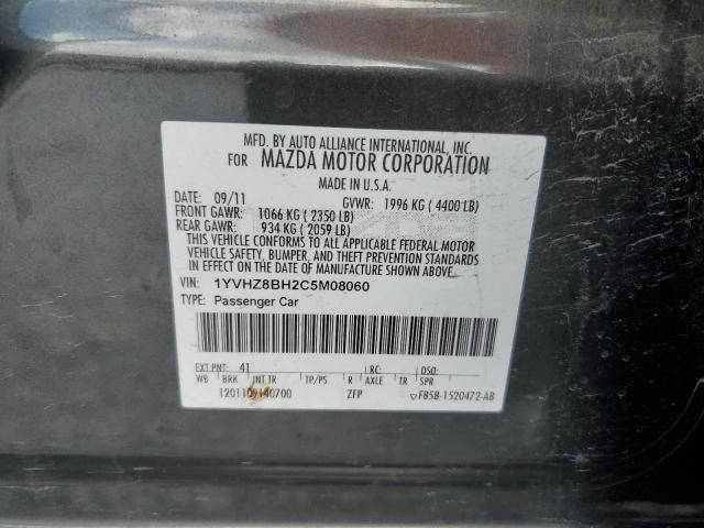 Photo 10 from auction – 2012 MAZDA 6 I with VIN 1YVHZ8BH2C5M08060