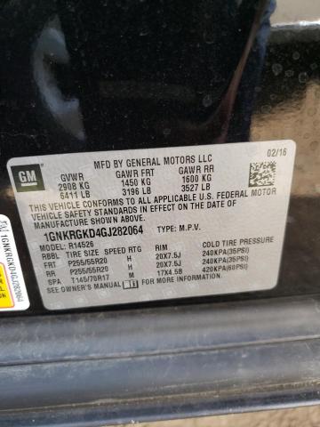 Photo 10 from auction – 2016 CHEVROLET TRAVERSE L with VIN 1GNKRGKD4GJ282064