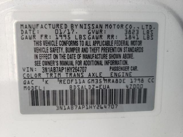 Photo 10 from auction – 2017 NISSAN SENTRA S with VIN 3N1AB7AP1HY264707