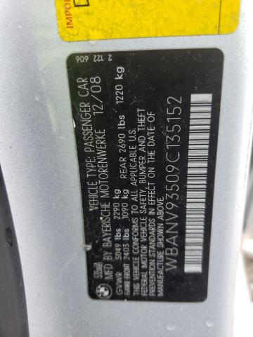 Photo 10 from auction – 2009 BMW 535 I with VIN WBANV93509C135152