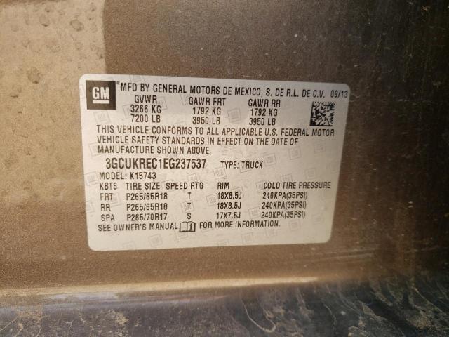 Photo 10 from auction – 2014 CHEVROLET SILVERADO with VIN 3GCUKREC1EG237537