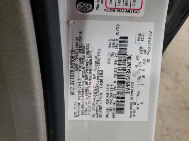 Photo 10 from auction – 2011 FORD FUSION S with VIN 3FAHP0GA6BR268380