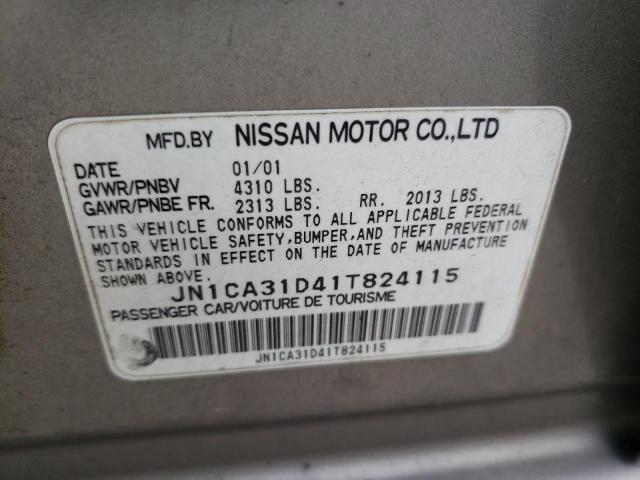Photo 10 from auction – 2001 NISSAN MAXIMA GXE with VIN JN1CA31D41T824115