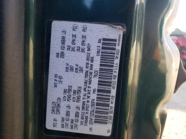Photo 10 from auction – 1998 DODGE RAM 1500 with VIN 1B7HF13Z3WJ156974