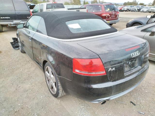Photo 3 from auction – 2008 AUDI A4 S-LINE with VIN WAUEF48H18K016923