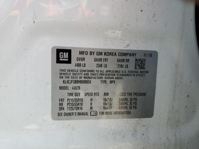 Photo 10 from auction – 2017 BUICK ENCORE PRE with VIN KL4CJFSB8HB080654