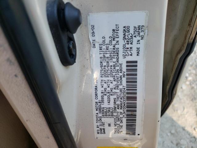 Photo 10 from auction – 2003 LEXUS LX 470 with VIN JTJHT00WX33525047