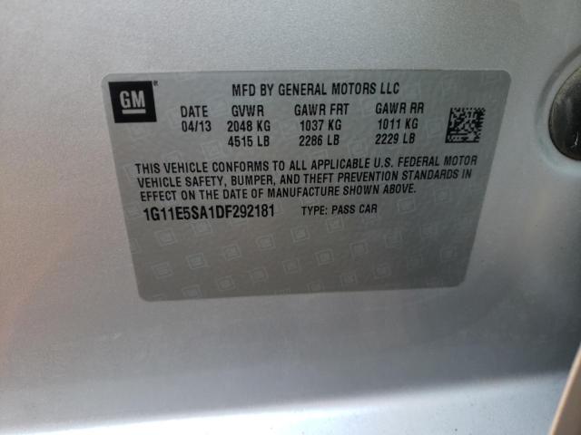 Photo 10 from auction – 2013 CHEVROLET MALIBU 2LT with VIN 1G11E5SA1DF292181