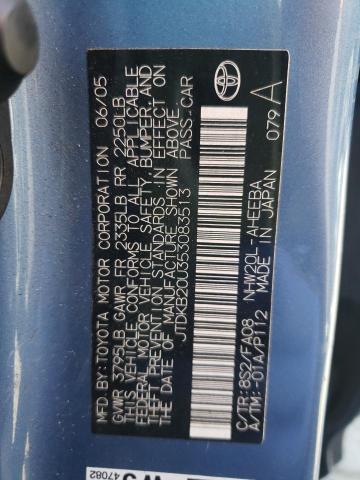 Photo 10 from auction – 2005 TOYOTA PRIUS with VIN JTDKB20U353083513