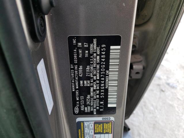 Photo 10 from auction – 2013 KIA OPTIMA EX with VIN 5XXGN4A75DG248459