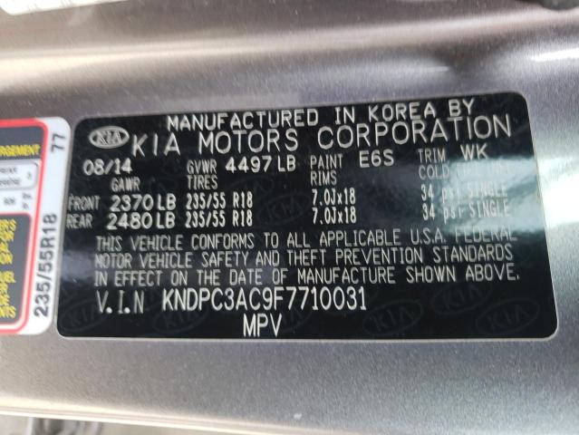 Photo 10 from auction – 2015 KIA SPORTAGE E with VIN KNDPC3AC9F7710031