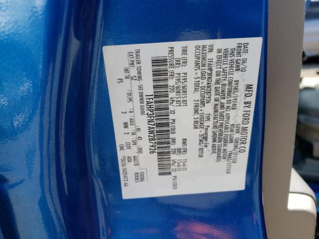 Photo 10 from auction – 2010 FORD FOCUS SE with VIN 1FAHP3FN7AW287926