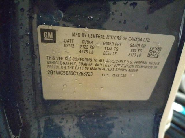 Photo 10 from auction – 2012 CHEVROLET IMPALA LTZ with VIN 2G1WC5E35C1253723