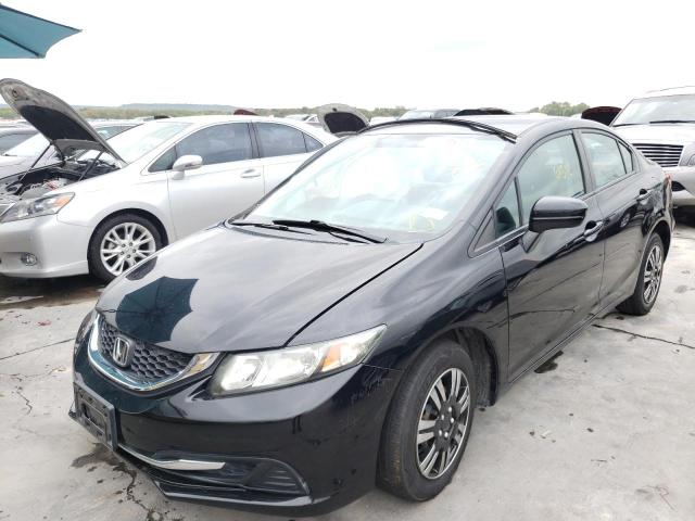 Photo 2 from auction – 2014 HONDA CIVIC LX with VIN 19XFB2F52EE250437