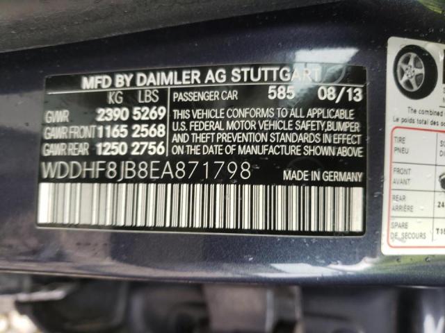 Photo 10 from auction – 2014 MERCEDES-BENZ E 350 4MAT with VIN WDDHF8JB8EA871798