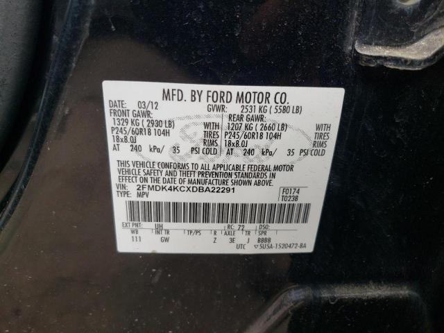 Photo 10 from auction – 2013 FORD EDGE LIMIT with VIN 2FMDK4KCXDBA22291