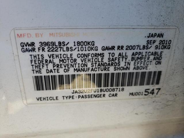 Photo 10 from auction – 2011 MITSUBISHI LANCER ES/ with VIN JA32U2FU1BU008718