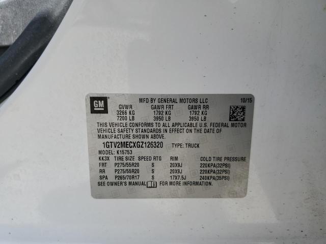Photo 10 from auction – 2016 GMC SIERRA K15 with VIN 1GTV2MECXGZ126320