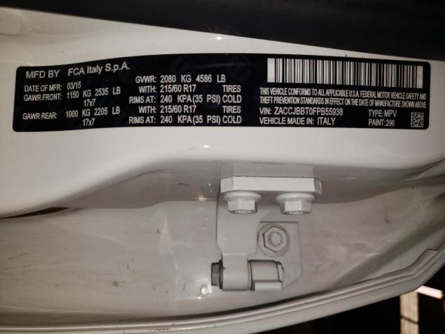 Photo 10 from auction – 2015 JEEP RENEGADE L with VIN ZACCJBBT0FPB55938