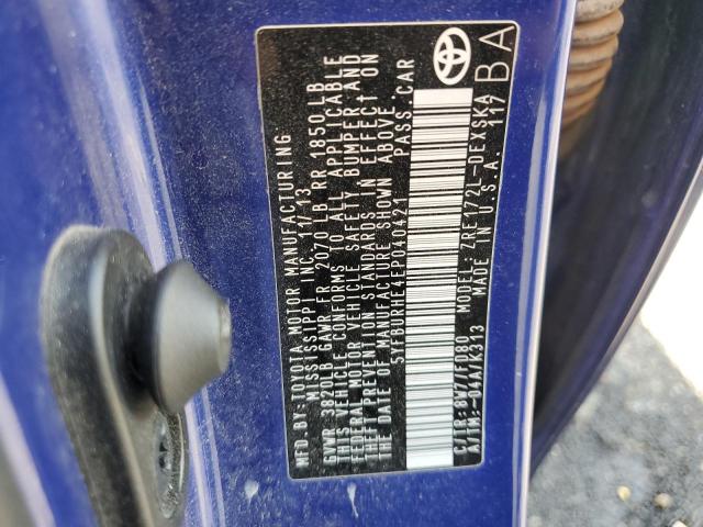 Photo 10 from auction – 2014 TOYOTA COROLLA L with VIN 5YFBURHE4EP040421