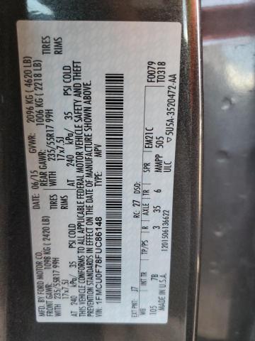 Photo 10 from auction – 2015 FORD ESCAPE S with VIN 1FMCU0F78FUC86148