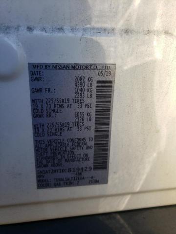 Photo 10 from auction – 2019 NISSAN ROGUE S with VIN 5N1AT2MT1KC819429