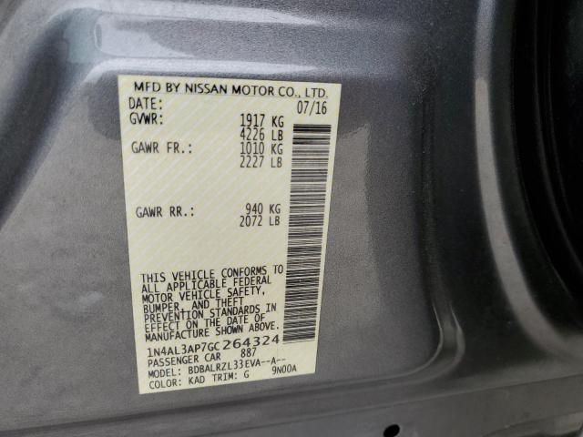 Photo 10 from auction – 2016 NISSAN ALTIMA 2.5 with VIN 1N4AL3AP7GC264324