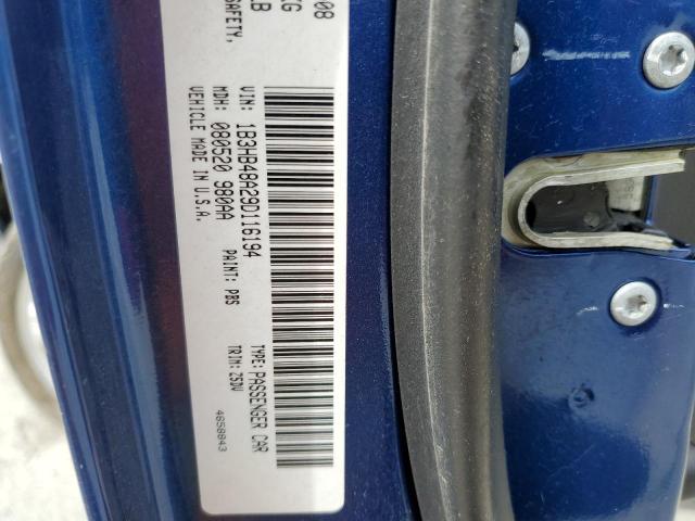 Photo 10 from auction – 2009 DODGE CALIBER SX with VIN 1B3HB48A29D116194