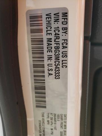 Photo 10 from auction – 2021 JEEP GRAND CHER with VIN 1C4RJFBG3MC543333