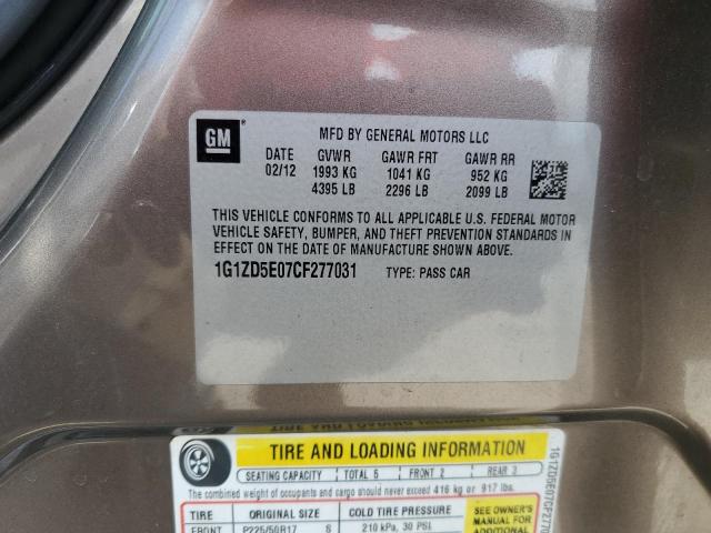 Photo 10 from auction – 2012 CHEVROLET MALIBU 2LT with VIN 1G1ZD5E07CF277031