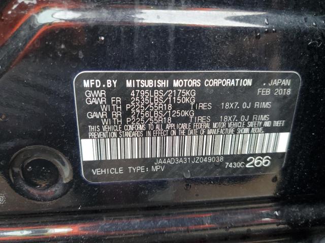 Photo 10 from auction – 2018 MITSUBISHI OUTLANDER with VIN JA4AD3A31JZ049038