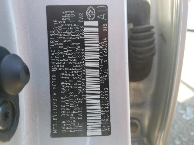 Photo 10 from auction – 2016 TOYOTA COROLLA L with VIN 2T1BURHE5GC645566