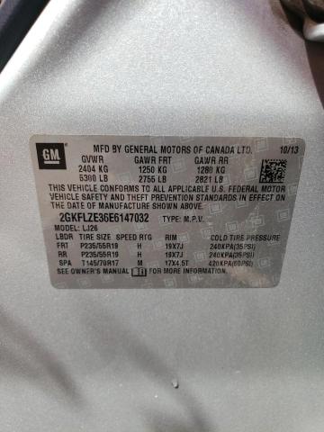 Photo 10 from auction – 2014 GMC TERRAIN DE with VIN 2GKFLZE36E6147032